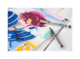 Набор акварельных маркеров для рисования манги "Оттенки кожи" Koi Manga Sakura, 6 цв