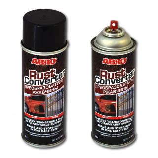 Преобразователь ржавчины - грунт ABRO для авто, мототехники, дома и дачи, аэрозоль, 283 г
