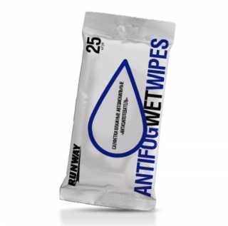 Cалфетки влажные автомобильные "Антизапотеватель" 25шт Runway