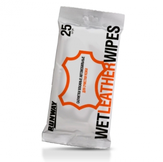 Cалфетки влажные автомобильные для очистки кожи 25шт Runway