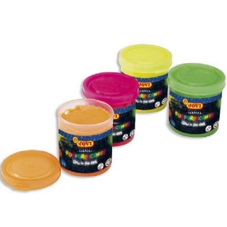 Гуашь Jovi, светящаяся в темноте, набор 4 цвета по 55 мл