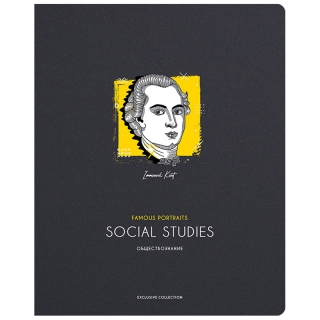 Тетрадь предметная Обществознание, 48 листов Greenwich Line "Famous portraits"