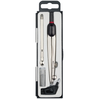 Готовальня Rotring "Compact", 4 предмета, циркуль 130 мм, пластиковый футляр