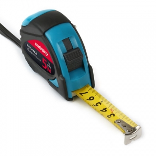 Рулетка измерительная Smartbuy, 5м*19 мм, прорезиненный корпус, 2 фиксатора, усиленный зацеп