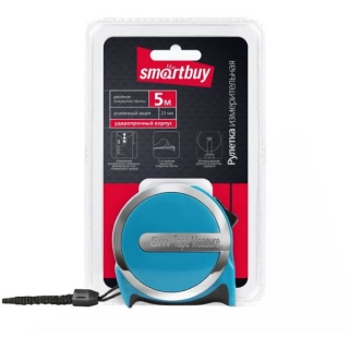 Рулетка измерительная Smartbuy, 5 м*25 мм, пластиковый ударопрочный корпус, усиленный зацеп