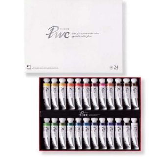 Набор акварельных красок в тубах Premium Water Color ShinHanart, 24 цвета по 15 мл