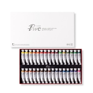 Набор акварельных красок в тубах Premium Water Color ShinHanart, 32 цвета по 15 мл