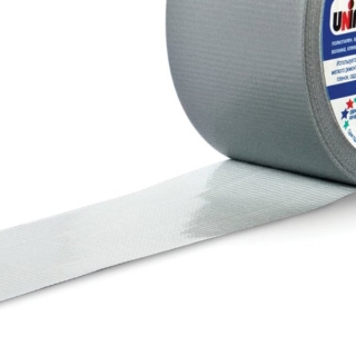 Клейкая лента армированная Супер Unibob, на полизстере, 50мм х 25м, толщина 190 мкм, серая