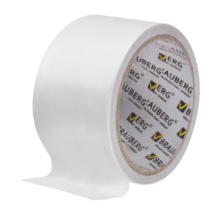 Клейкая лента двусторонняя Brauberg, на тонкой полипропиленовой основе, 50мм х 8м, белая