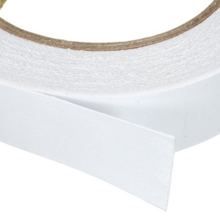 Клейкая лента двусторонняя Brauberg, на вспененной основе, 25мм х 8м, толщина 1мм, белая