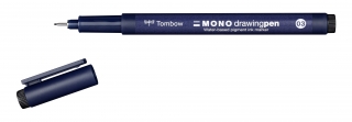 Линер Tombow MONO drawing pen, ширина линии 03 (около 0,35 мм), черный