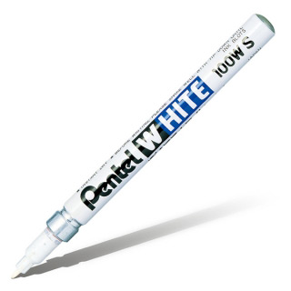 Маркер белый перманентный Pentel White с круглым наконечником 2,0 мм