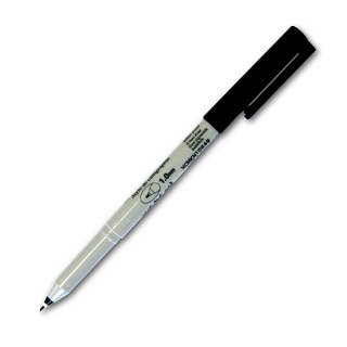 Ручки капиллярные Sakura Calligraphy Pen Black скошенный наконечник 2мм