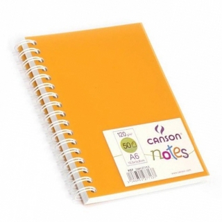 Блокнот на спирали Notes 120г/м.кв 10.5*14.8см 50л пластиковая обложка