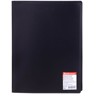 Папка с 30 вкладышами Erich Krause "Standard", 17мм, 400мкм, черная