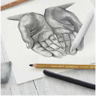 Набор угля и угольных карандашей Faber-Castell "Charcoal Sketch" 7 предметов