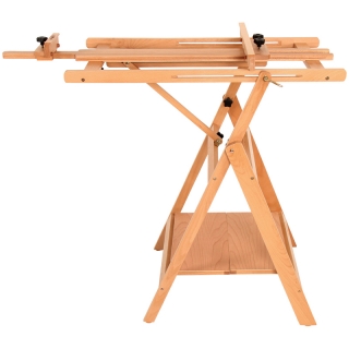 Мольберт напольный горизонтальный Гамма, 61х65,5х137 (174)см, бук