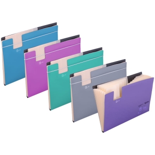 Папка 7 отделений Berlingo "Skyline", А4, 700мкм, на резинке, ассорти