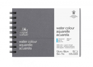 Альбом для акварели Winsor&Newton Professional 300г, хлопок, 13*18см 15л Фин