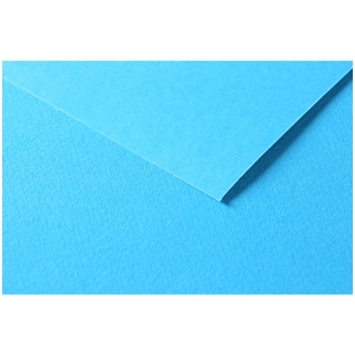 Цветная бумага 500х650мм, Clairefontaine "Tulipe", 25л., 160г/м2, бирюзовый, лёгкое зерно