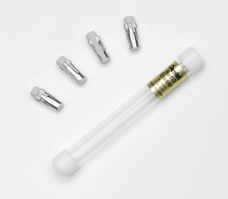 Cменный ластик Pentel для профессиональных автоматических карандашей, размер 13,8 х 4,25 мм, 4 ластика в тубе