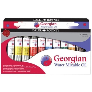 Набор Daler Rowney GEORGIAN "Introduction" SET: водоразмываемые масляные краски, 10 цветов x 20 мл