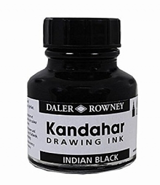 Тушь Kandahar Daler Rowney, 28 мл черная