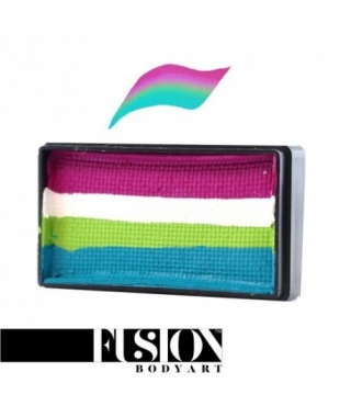 Профессиональный гипоаллергенный аквагрим Сплит-кейк FUSION «Цветочное поле», 30г, 4 цвета