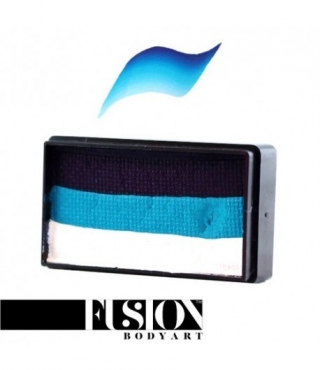 Профессиональный гипоаллергенный аквагрим Сплит-кейк FUSION «Снежная королева», 30г, 3 цвета