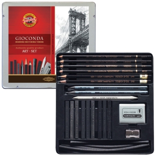 Набор для художника Koh-I-Noor "Gioconda" 23 предмета в метал. пенале