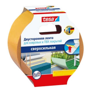 Сверхсильная двусторонняя тканевая лента Tesa, 5 м х 50 мм