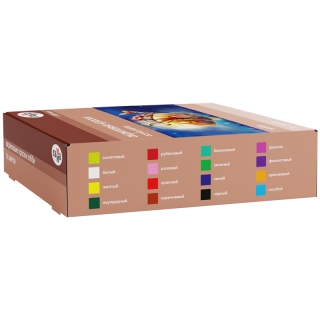 Краски акриловые декоративные Гамма "Хобби", 16 цветов, 20мл, картон. упак.