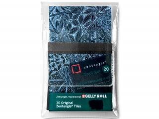 Набор карточек Sakura Zentangle 20листов 89х89мм черный