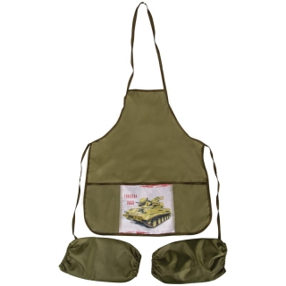 Фартук с нарукавниками ArtSpace "Военная техника", 3 кармана