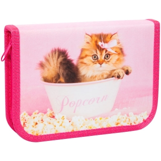 Пенал 1 отделение, 190*130 ArtSpace "Домашние питомцы", дополнительная откидная секция, ткань