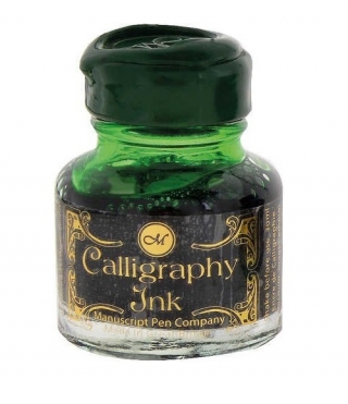 Чернила для каллиграфии Manuscript Gift банка стекло 30мл изумрудный