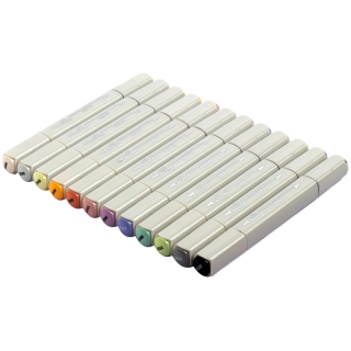 Набор маркеров для творчества Vista-Artista "Style" 12цв., пулевидный/скошенный, 0.7мм/1-7мм, Манга