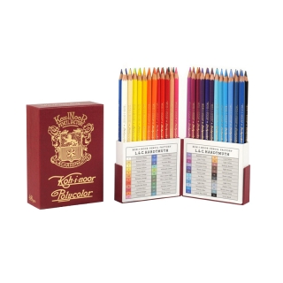 Художественные цветные карандаши Koh-I-Noor "Polycolor Retro 3826", набор 48 цветов, пенал-премиум