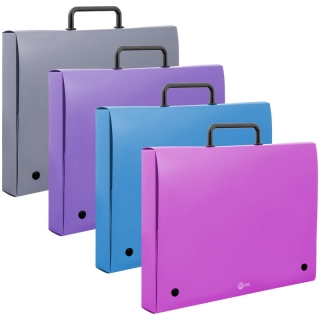 Папка-портфель 1 отделение Berlingo "Skyline", А4, 330*290мм, 700мкм, ассорти