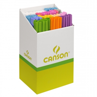 Набор бумаги крепированной Canson 32г/кв.м пастельные цвета (60 рулонов)