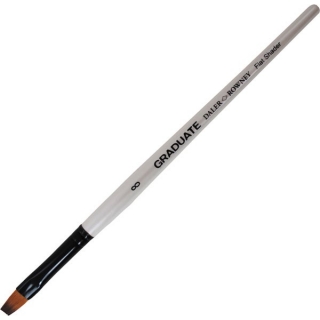 Кисть Daler Rowney Graduate синтетика укороченная плоская, короткая ручка №8