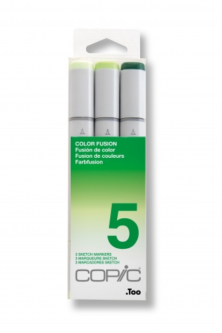 Набор маркеров Copic Sketch Color Fusion 5 3 штуки в пластиковой упаковке