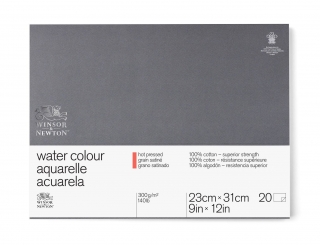 Блок для акварели Winsor&Newton Professional 300г, хлопок, 23*31см 20л Сатин