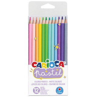 Карандаши цветные Carioca "Pastel", 12 цветов