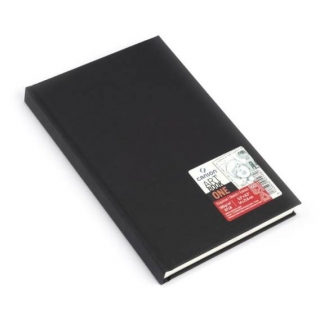 Блокнот для зарисовок Canson One 100г/кв.м 14*21.6см 100листов твердая обложка черный