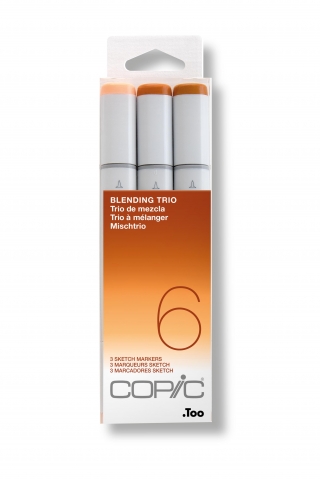 Набор маркеров Copic Sketch Blending Trio 6 3 штуки в пластиковой упаковке