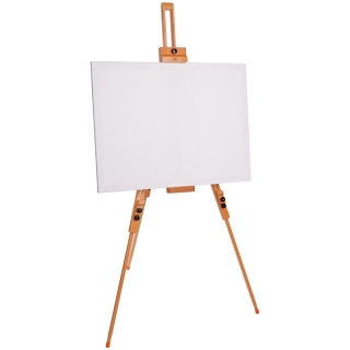 Мольберт полевой тренога Гамма "Студия", складной с кронштейном 78х80х132(196)см, бук