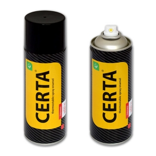 Термостойкая эмаль CERTA для металла и камня, 400°C, аэрозоль, 520 мл