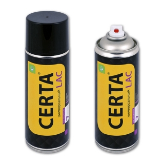 Термостойкий защитный лак CERTA «7 в 1» для металла, дерева, камня, аэрозоль, 520 мл