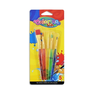 Набор кистей для рисования акриловыми красками Colorino, 5 штук